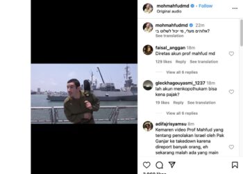 Akun Instagram Mahfud MD Diretas dengan Isi Kontroversial