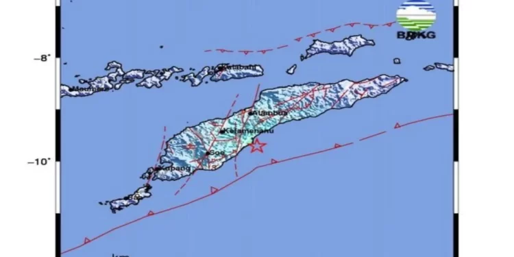Gempa Bumi Magnitudo 5,2 Guncang Kabupaten Malaka NTT