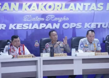 Korlantas Polri Mengawasi Jalur Tol Menuju Mudik Lebaran