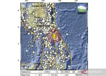 BMKG: Gempa Tektonik di Pulau Karatung di Sulawesi Utara