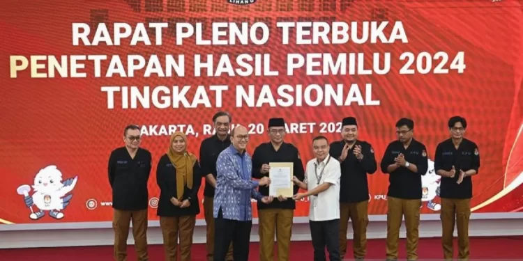 KPU Tetapkan Prabowo-Gibran Jadi Presiden dan Wakil Presiden