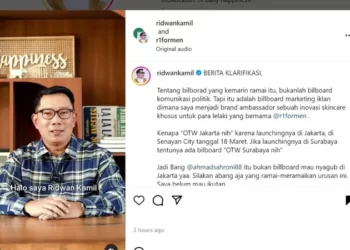 Ridwan Kamil Buka Suara Tentang Billboard 'OTW Jakarta'