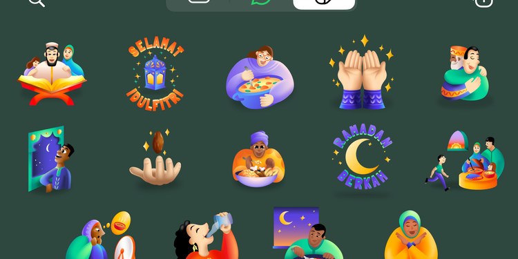 WhatsApp Merilis Paket Stiker Ramadan 2024