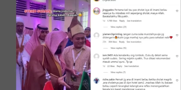 Imam Masjidil Haram Cari Indomie di Stand Mahasiswa Indonesia