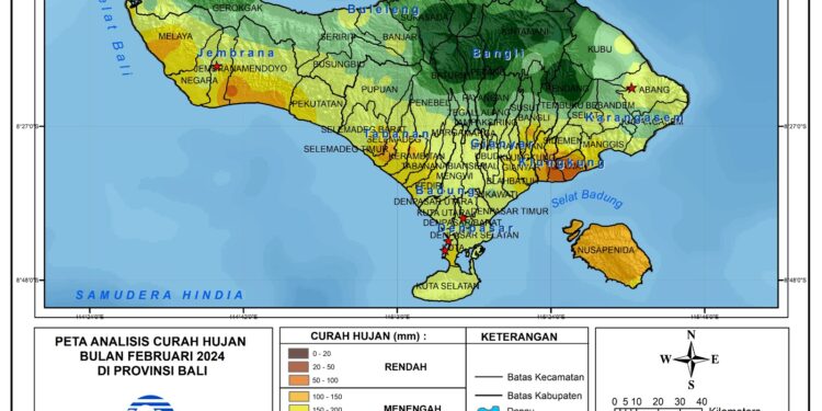 BMKG Denpasar Ramalkan Penurunan Curah Hujan