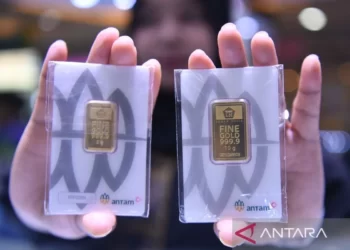 Harga Emas Batangan PT Aneka Tambang Tbk (Antam) Melonjak